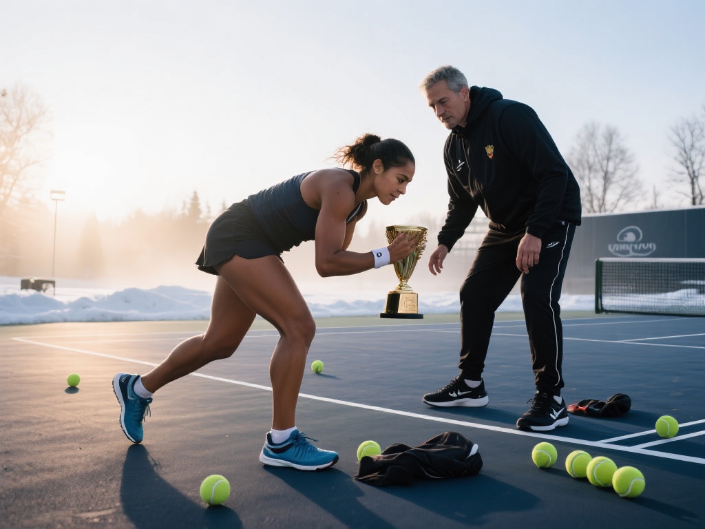 冠军的诞生从来不是偶然。以玛丽亚为例，她每天清晨五