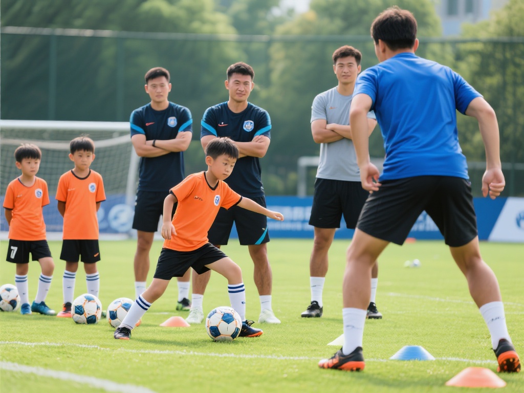 以足球培训为例，教练团队中不乏曾效力于职业联赛的退